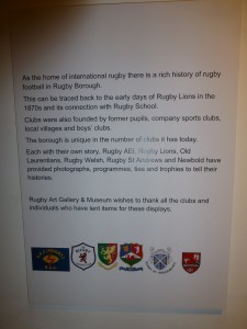 Rugby Library Exhibition